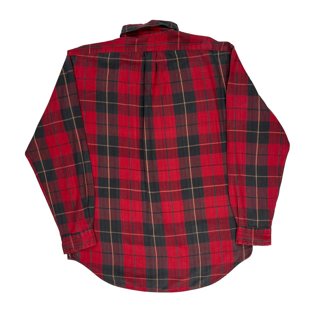 Ralph Lauren Checked Shirt - Medium Red Cotton - Image 2