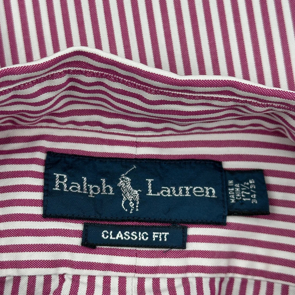 Ralph Lauren Striped Shirt - XL Red Cotton - Image 5