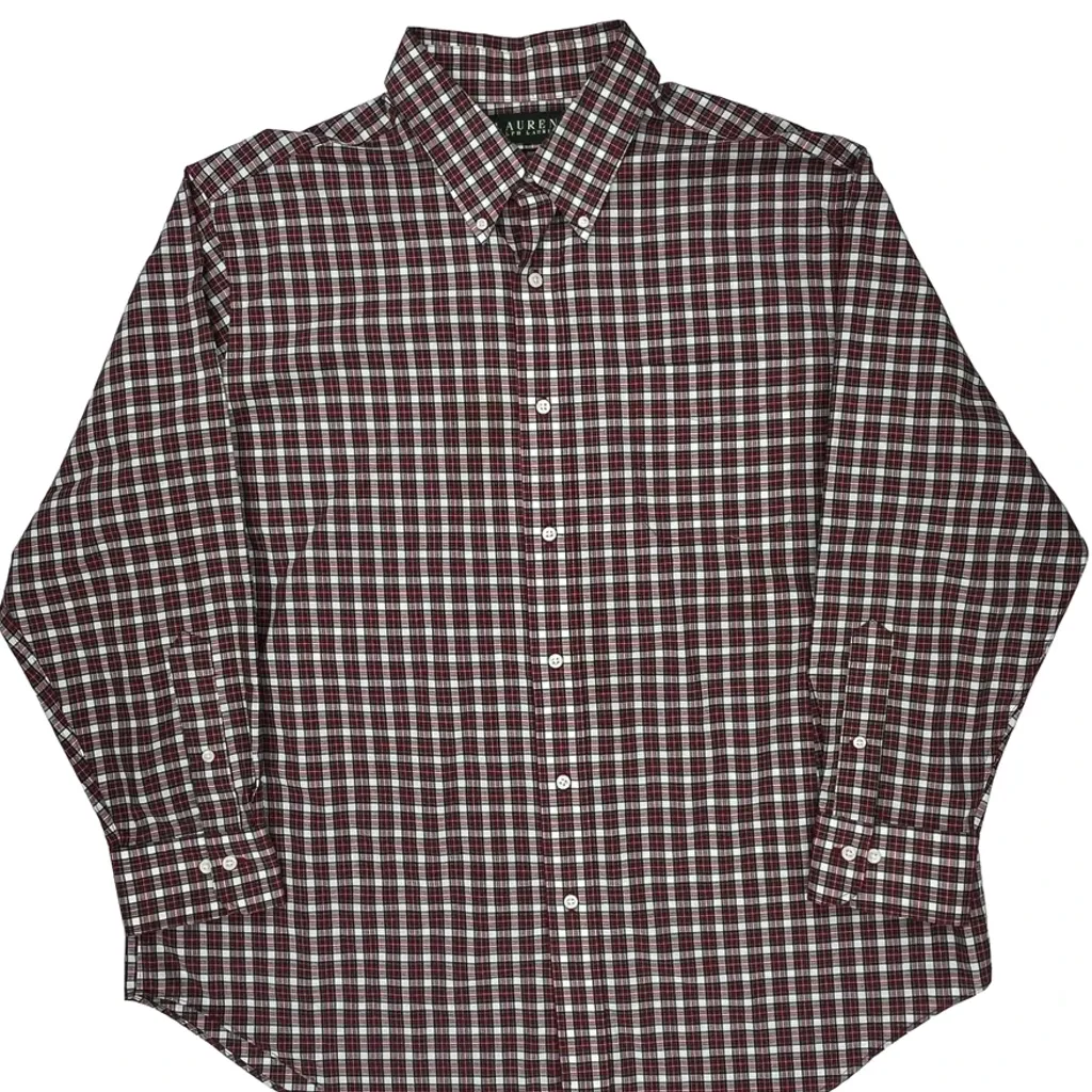 Ralph Lauren Checked Shirt - XL Red Cotton - Image 5