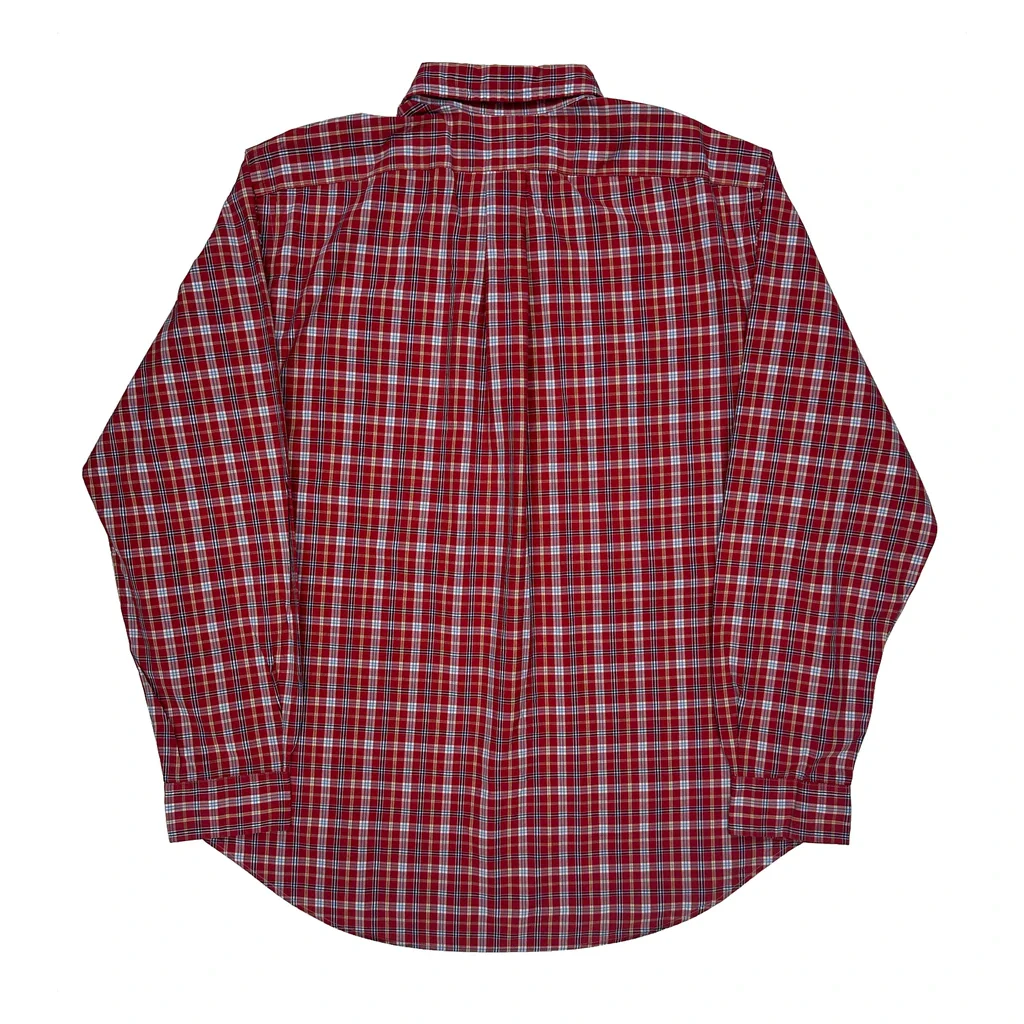 Ralph Lauren Checked Shirt - XL Red Cotton - Image 2