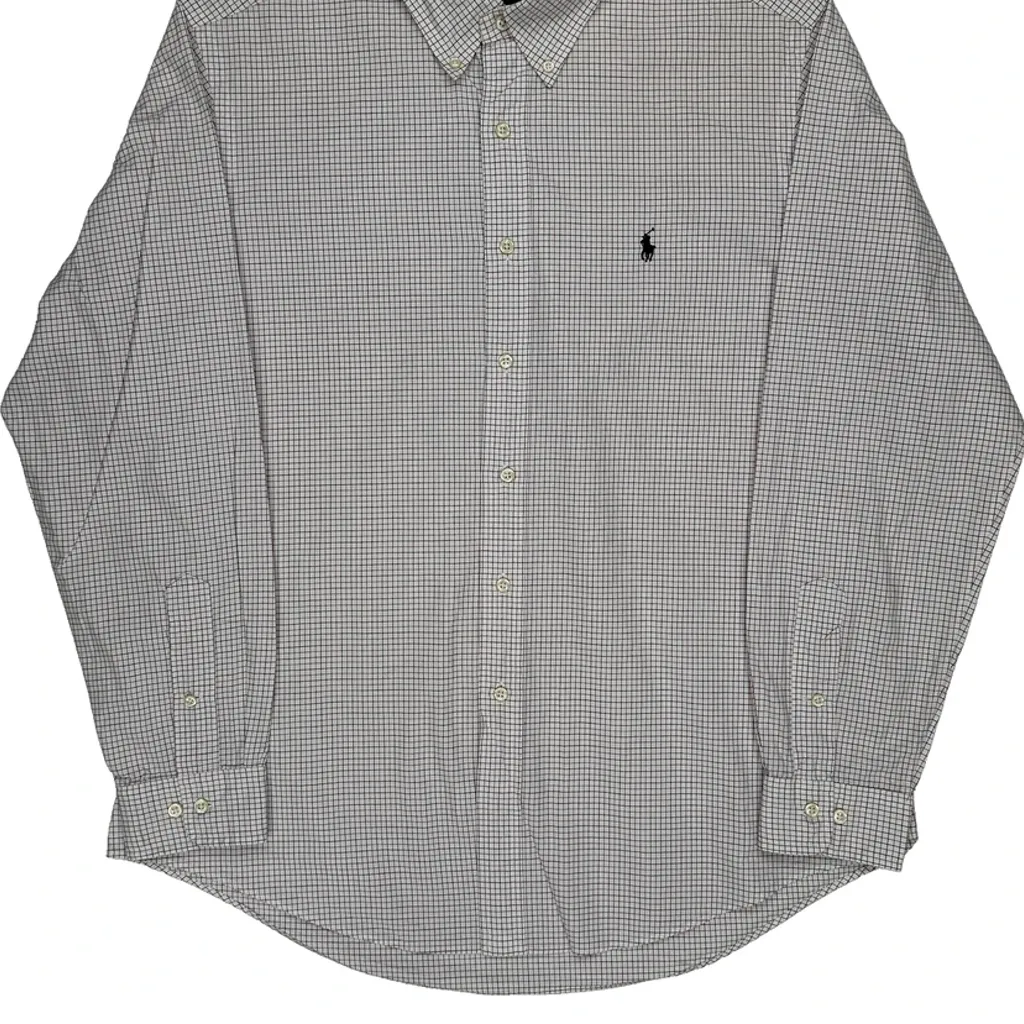 Ralph Lauren Checked Shirt - Large White Cotton - Image 4