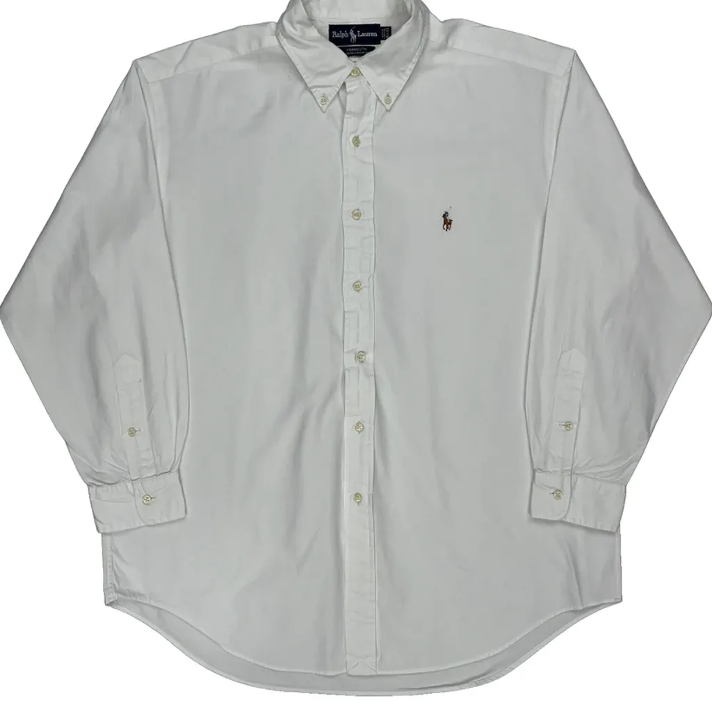 Ralph Lauren Shirt - Large White Cotton - Image 4