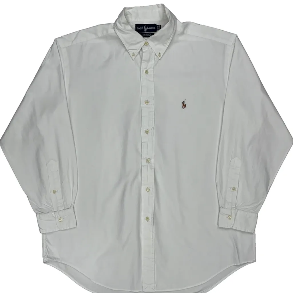 Ralph Lauren Shirt - Large White Cotton - Image 5