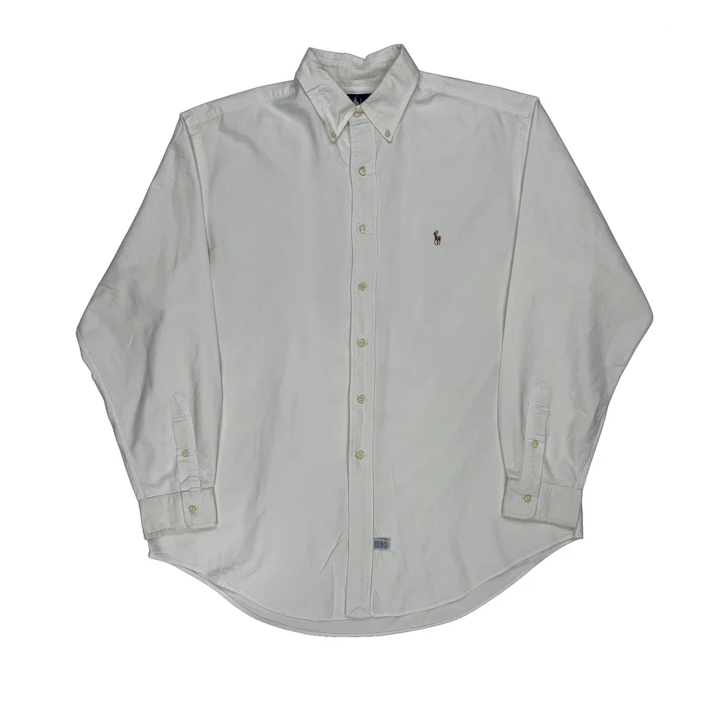Ralph Lauren Shirt - Large White Cotton