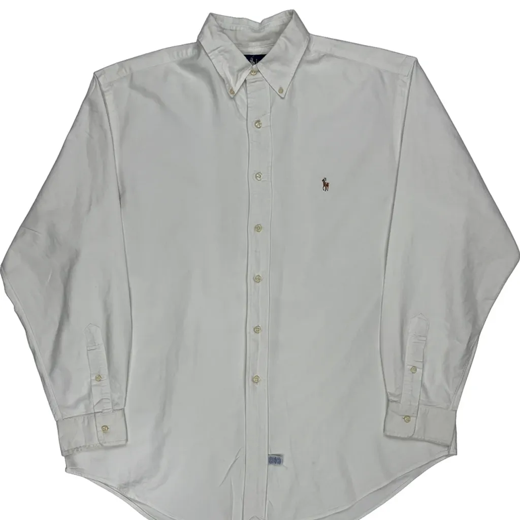 Ralph Lauren Shirt - Large White Cotton - Image 4