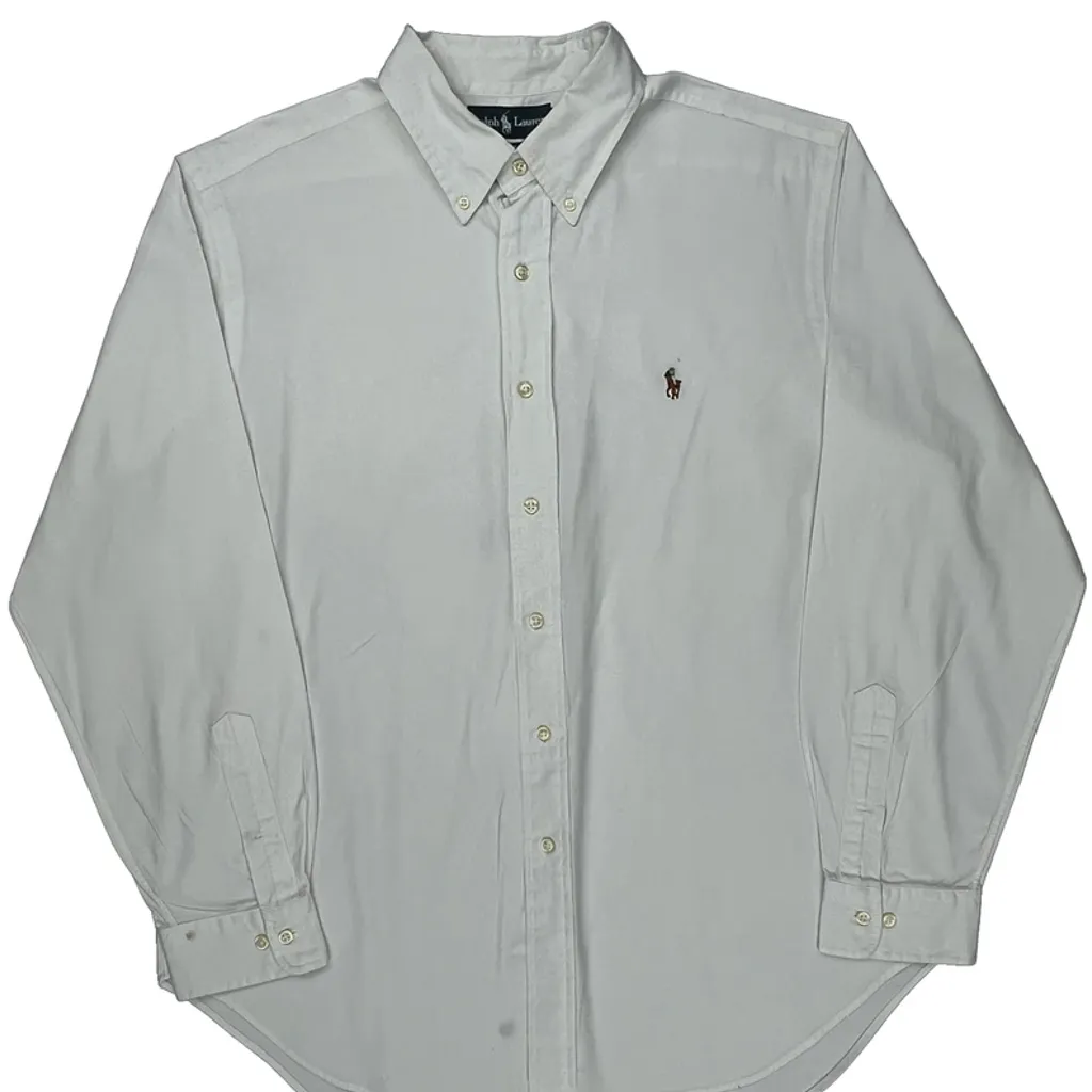 Ralph Lauren Shirt - Large White Cotton - Image 4