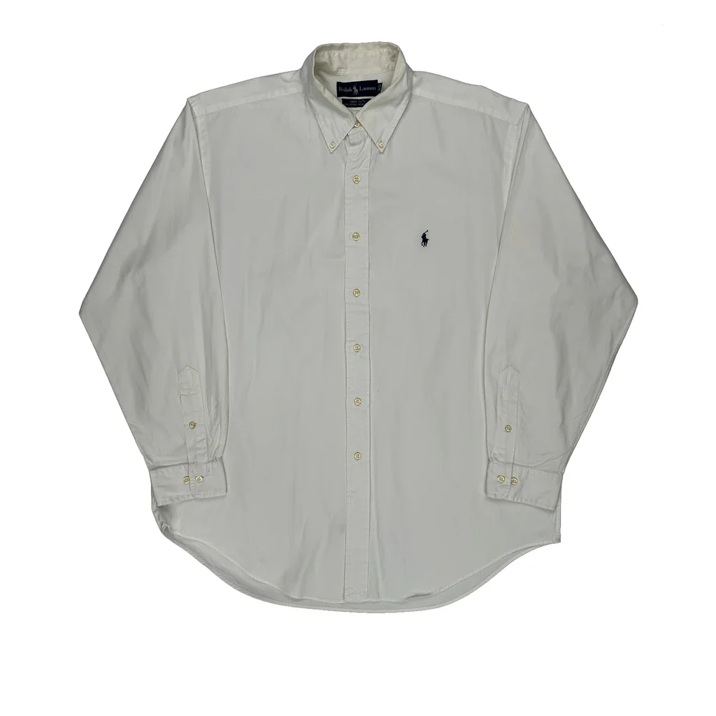 Ralph Lauren Shirt - Large White Cotton