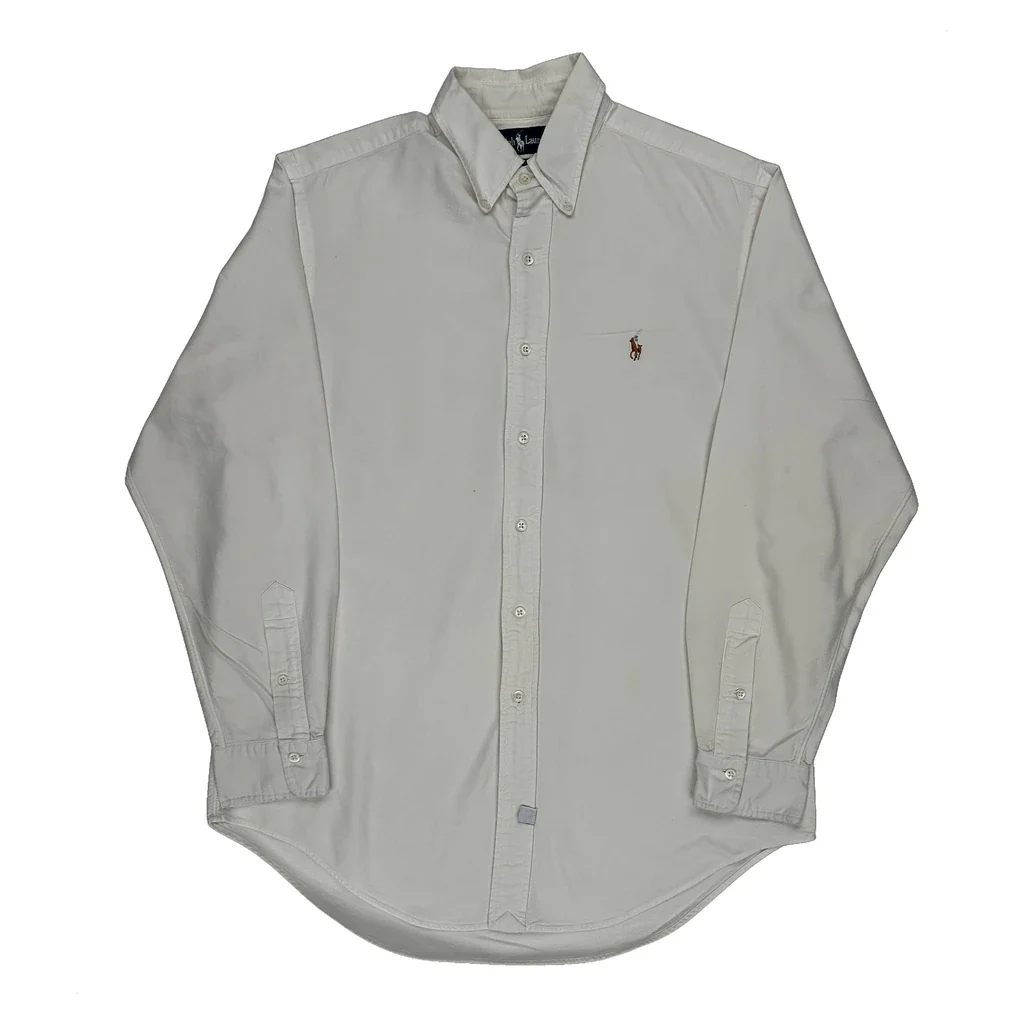 Ralph Lauren Shirt - Large White Cotton