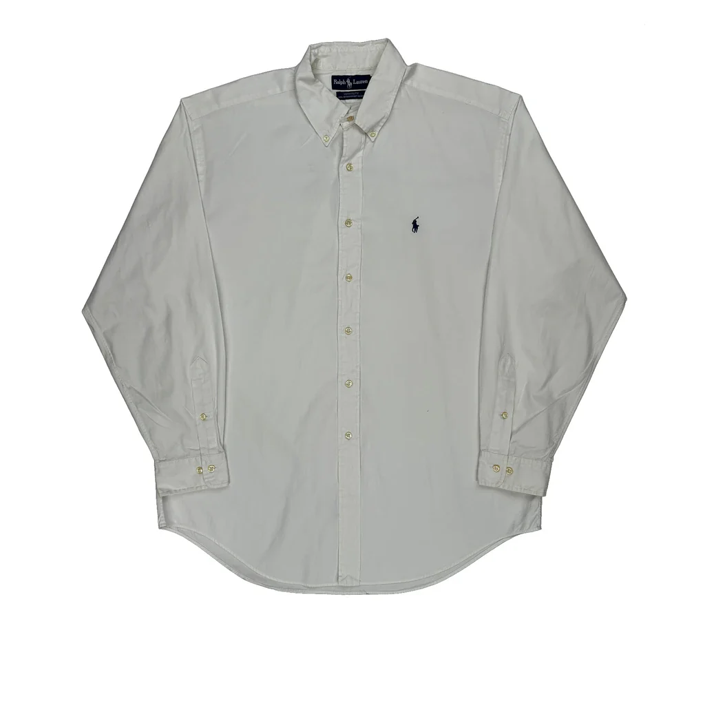 Ralph Lauren Shirt - Large White Cotton