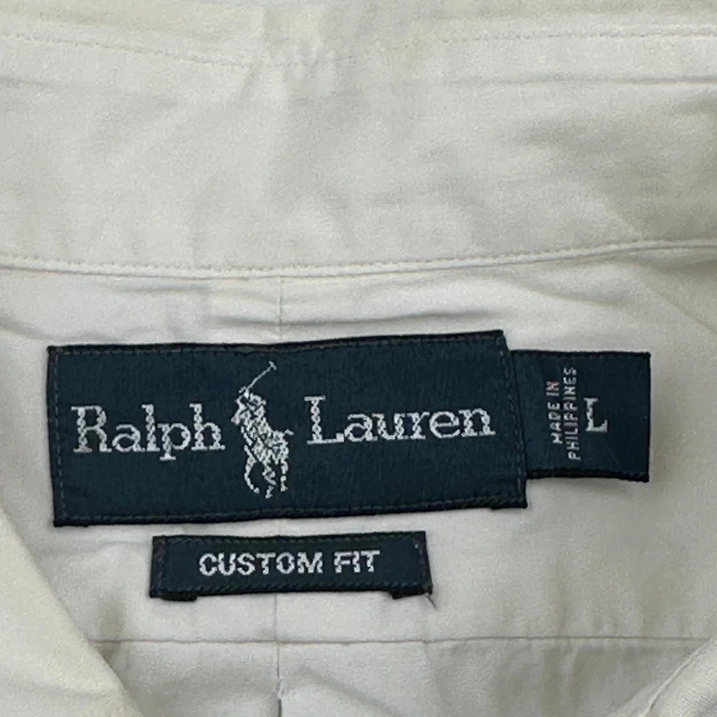 Ralph Lauren Shirt - Large White Cotton - Image 3