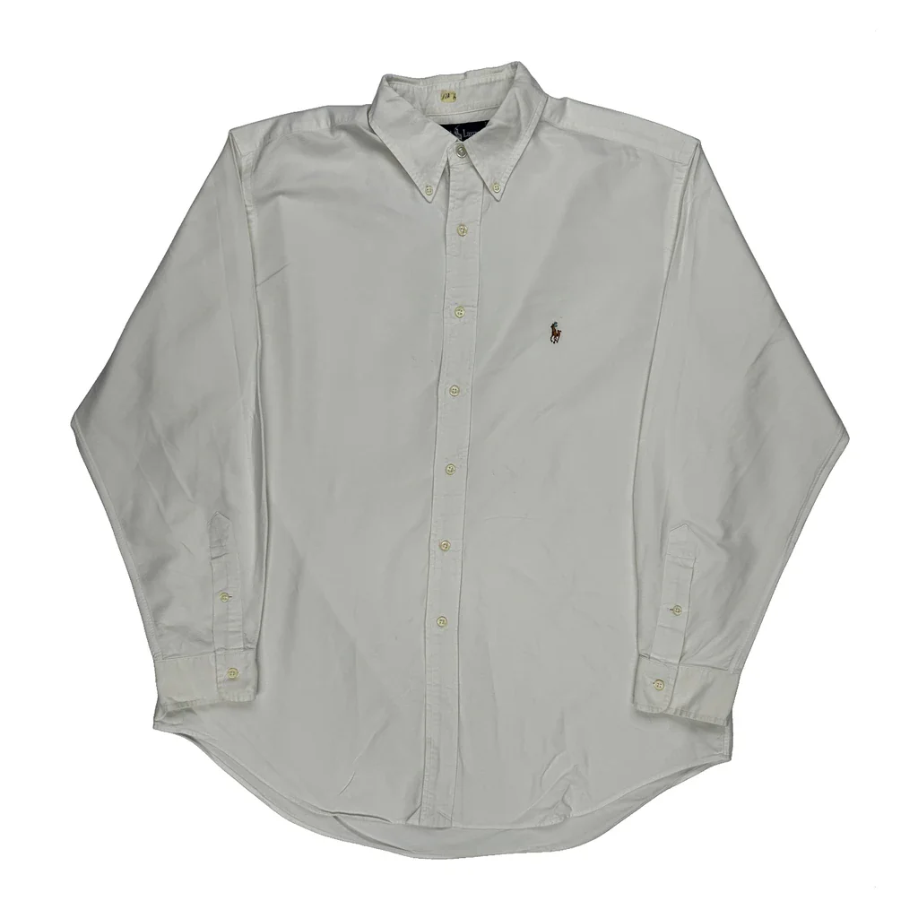 Ralph Lauren Shirt - Large White Cotton