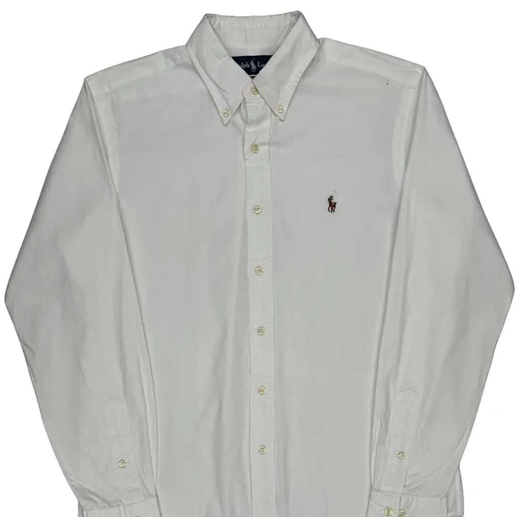 Ralph Lauren Shirt - Medium White Cotton - Image 5