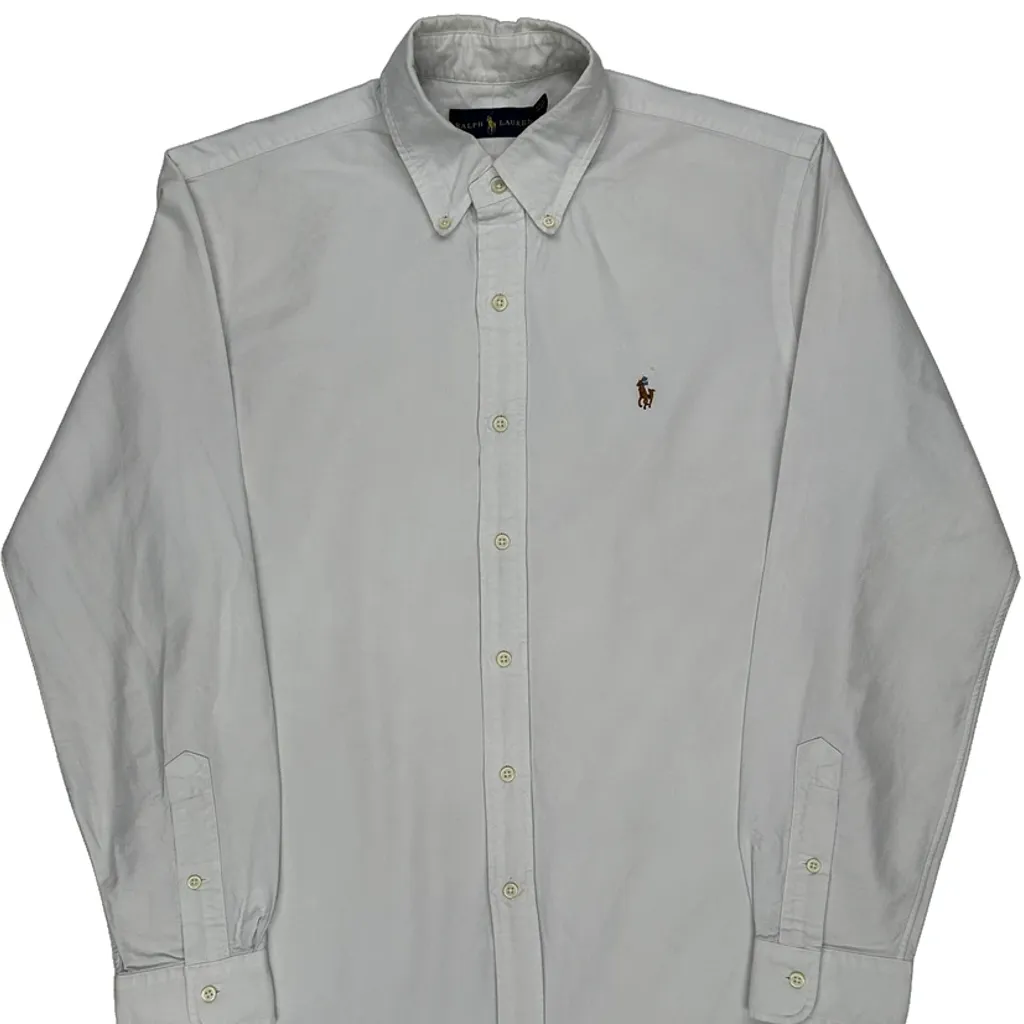 Ralph Lauren Shirt - Medium White Cotton - Image 4