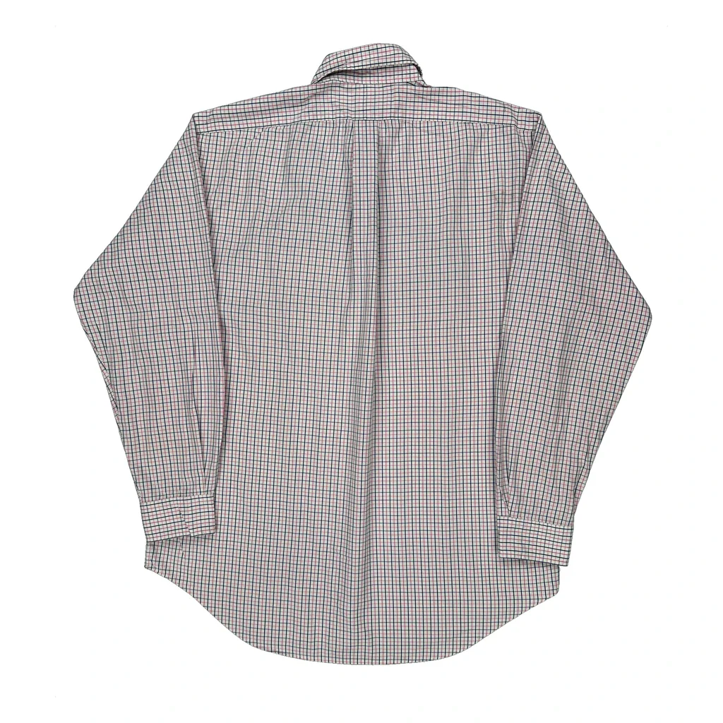 Ralph Lauren Checked Shirt - Medium White Cotton - Image 2