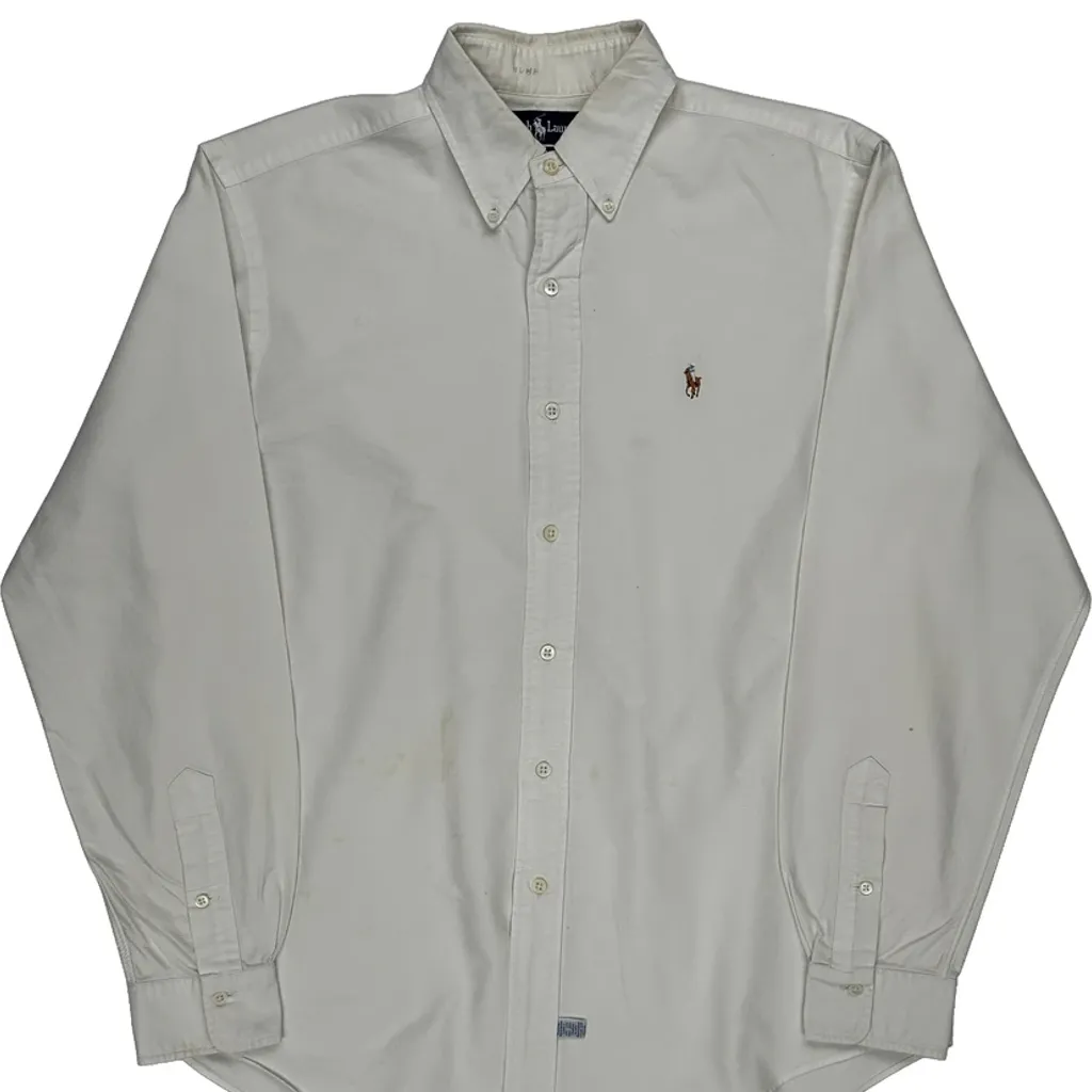 Ralph Lauren Shirt - Medium White Cotton - Image 4