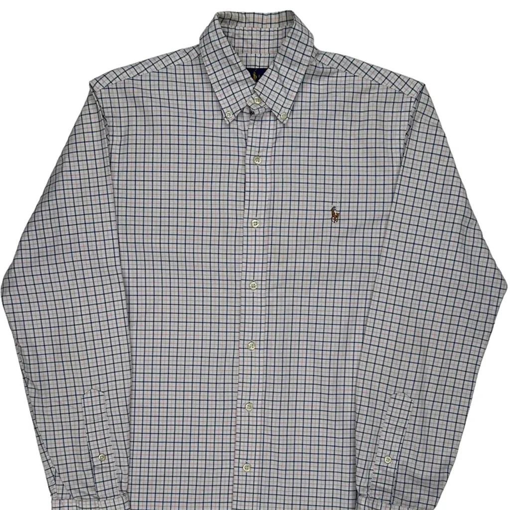 Ralph Lauren Slim Fit Shirt - Medium White Cotton - Image 4