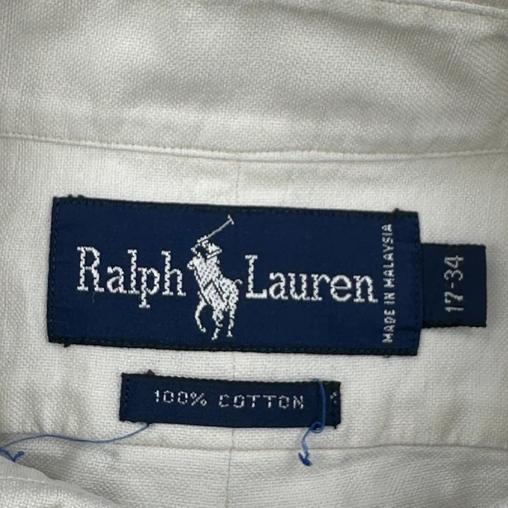 Ralph Lauren Shirt - XL White Cotton - Image 3