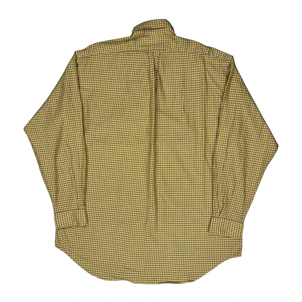 Ralph Lauren Checked Shirt - Large Yellow Cotton - Image 2