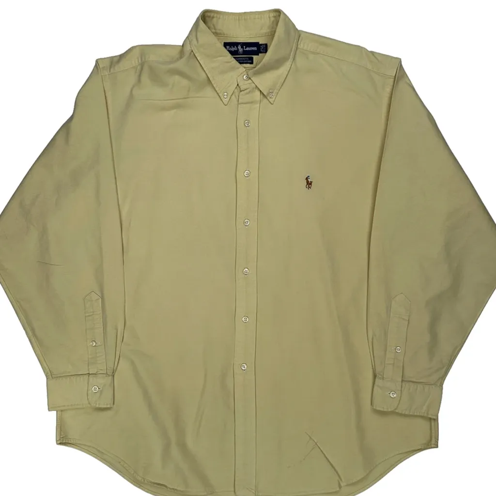 Ralph Lauren Shirt - XL Yellow Cotton - Image 4
