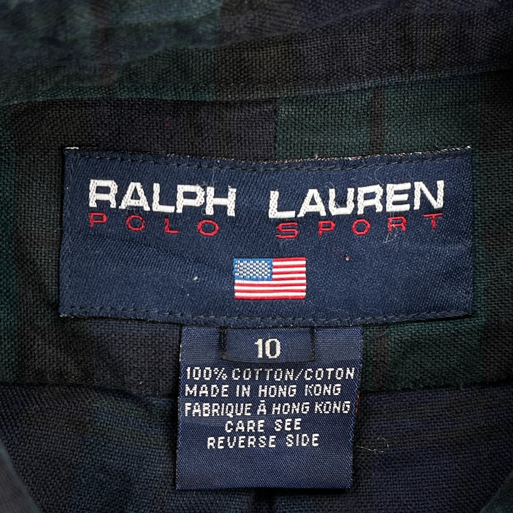 Ralph Lauren Checked Shirt - Medium Green Cotton - Image 3