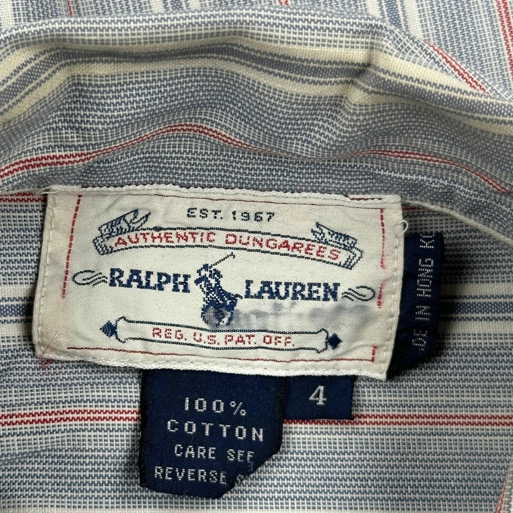 Ralph Lauren Striped Shirt - Medium Grey Cotton - Image 3