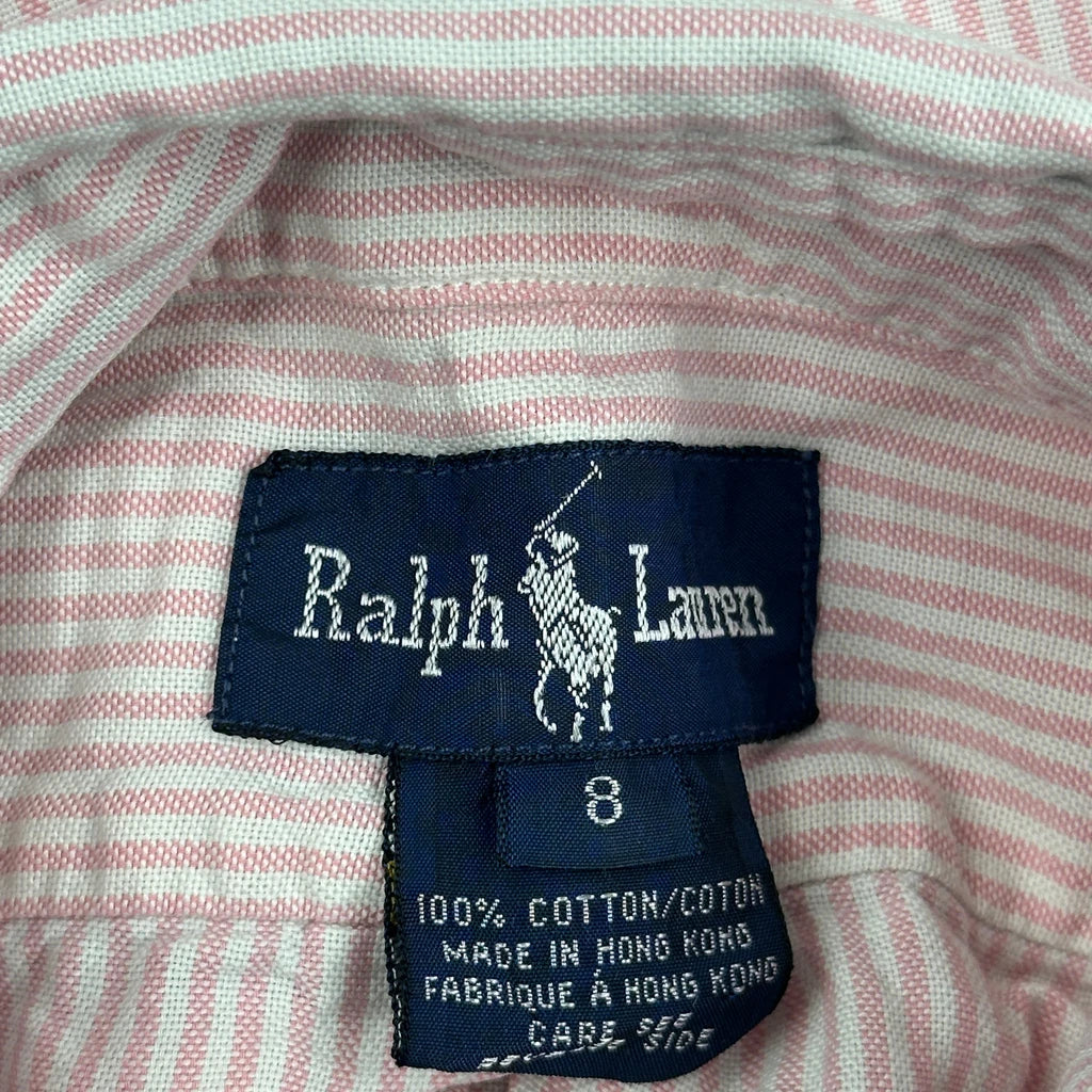 Ralph Lauren Striped Shirt - Small Pink Cotton - Image 3