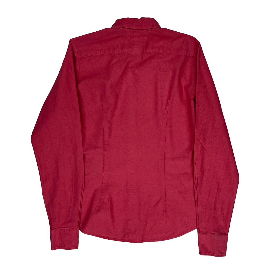 Ralph Lauren Slim Fit Shirt - Small Red Cotton - Image 2