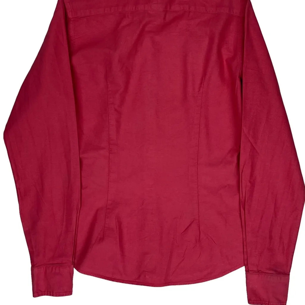 Ralph Lauren Slim Fit Shirt - Small Red Cotton - Image 7