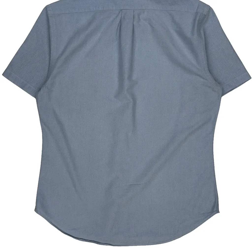 Ralph Lauren Slim Fit Short Sleeve Shirt - Large Blue Cotton - Image 7