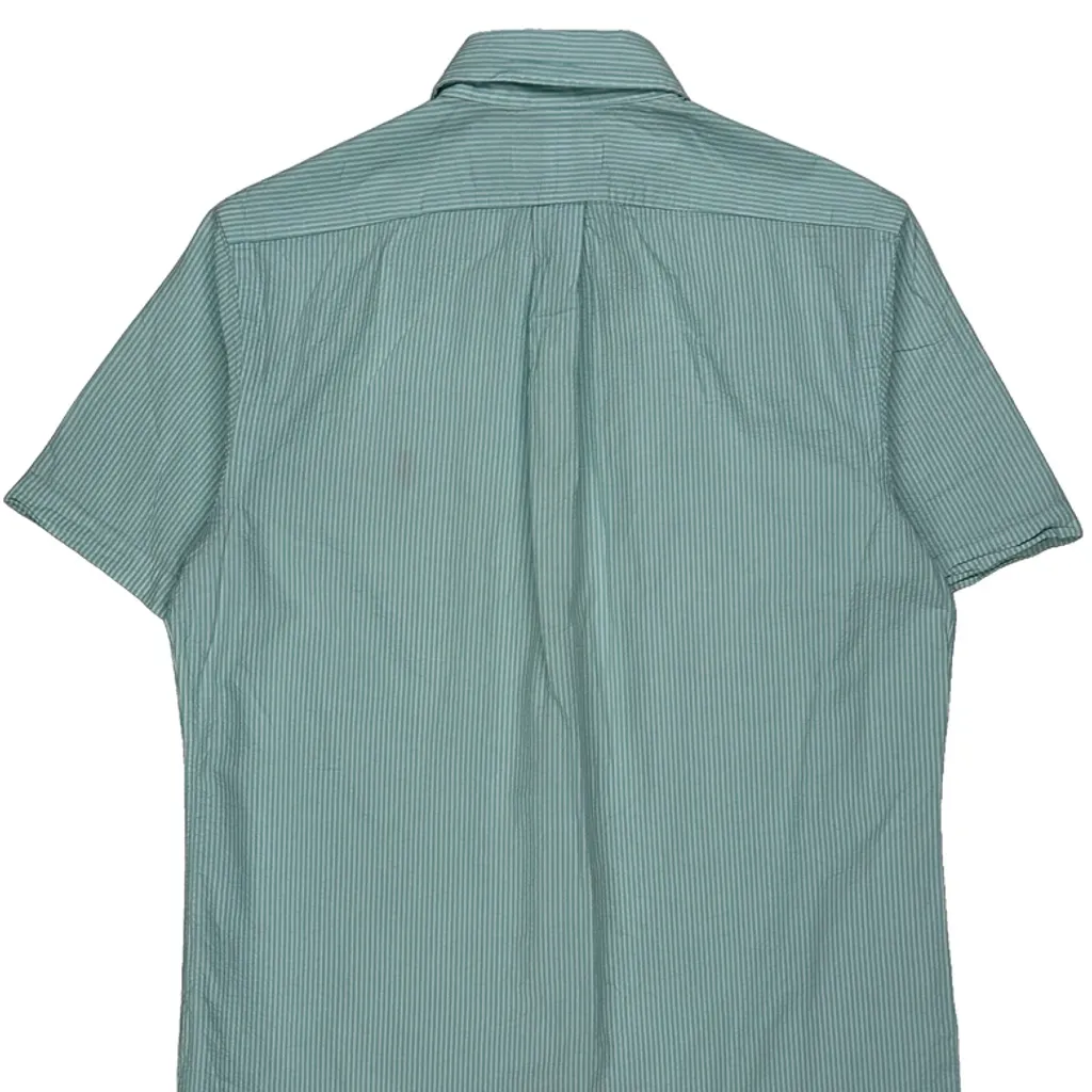 Ralph Lauren Striped Short Sleeve Shirt - Small Blue Cotton - Image 7