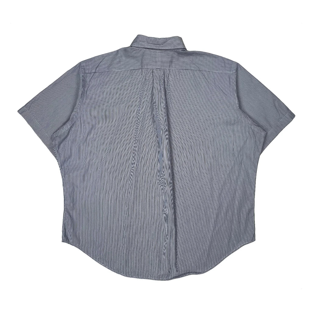 Ralph Lauren Striped Short Sleeve Shirt - 2XL Blue Cotton - Image 2