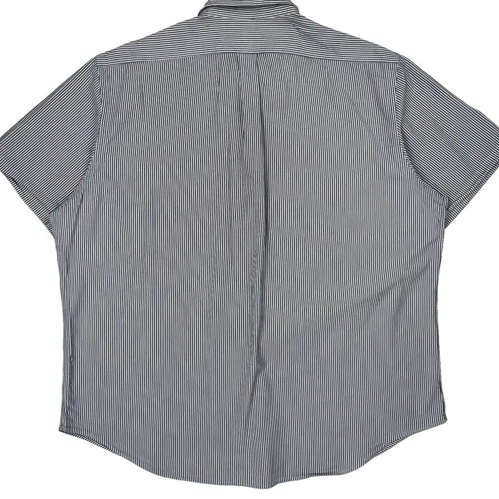 Ralph Lauren Striped Short Sleeve Shirt - 2XL Blue Cotton - Image 6