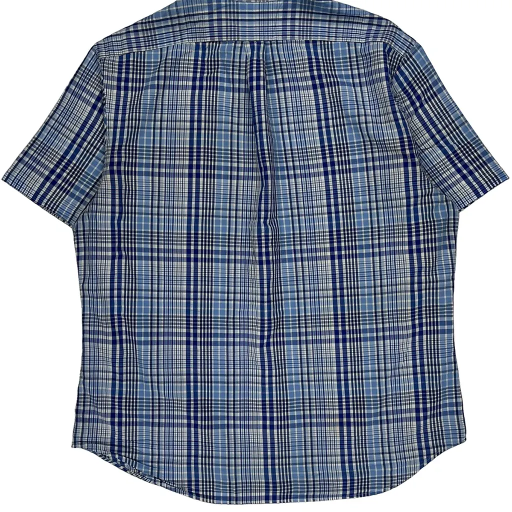 Ralph Lauren Checked Short Sleeve Shirt - 2XL Blue Cotton - Image 6