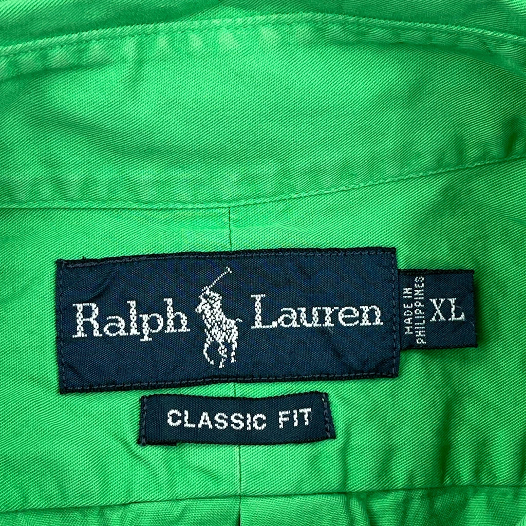 Ralph Lauren Short Sleeve Shirt - XL Green Cotton - Image 3