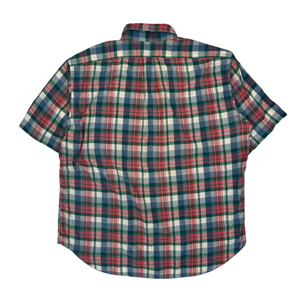 Ralph Lauren Checked Short Sleeve Shirt - XL Multicoloured Cotton - Image 2