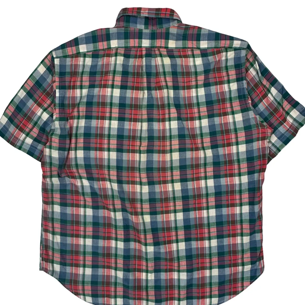 Ralph Lauren Checked Short Sleeve Shirt - XL Multicoloured Cotton - Image 6
