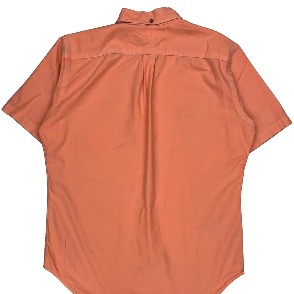 Ralph Lauren Short Sleeve Shirt - Medium Orange Cotton - Image 7