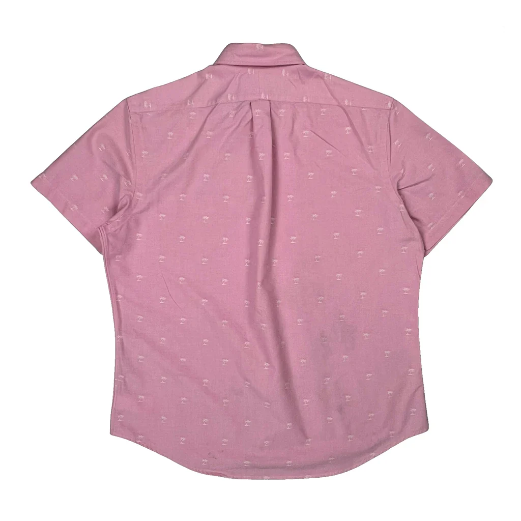 Ralph Lauren Short Sleeve Shirt - Large Pink Cotton - Image 2