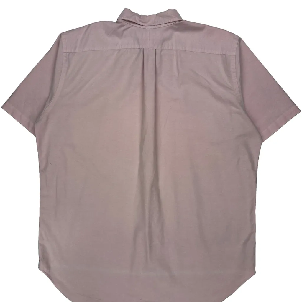 Ralph Lauren Tall Short Sleeve Shirt - XL Pink Cotton - Image 6