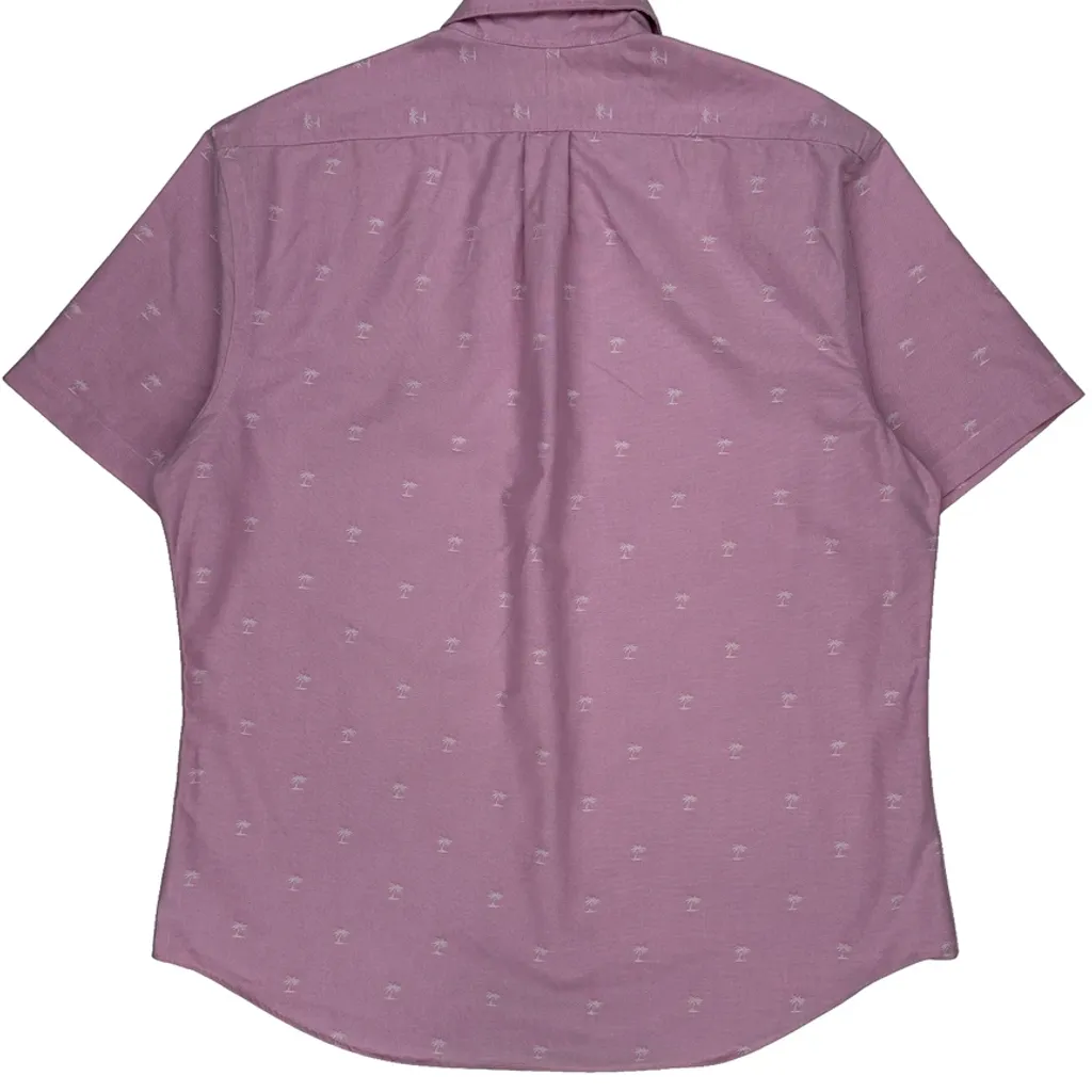 Ralph Lauren Slim Fit Short Sleeve Shirt - 2XL Pink Cotton - Image 6