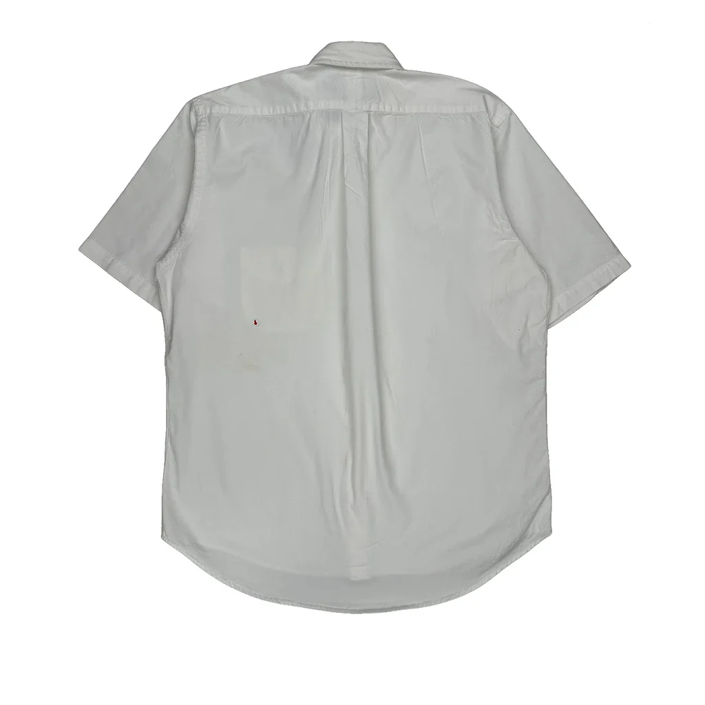 Ralph Lauren Short Sleeve Shirt - Medium White Cotton - Image 2