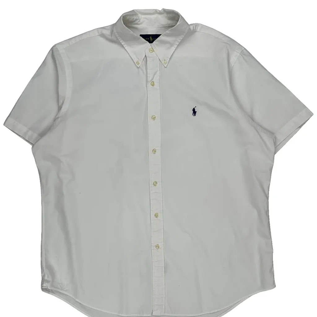 Ralph Lauren Short Sleeve Shirt - XL White Cotton - Image 5