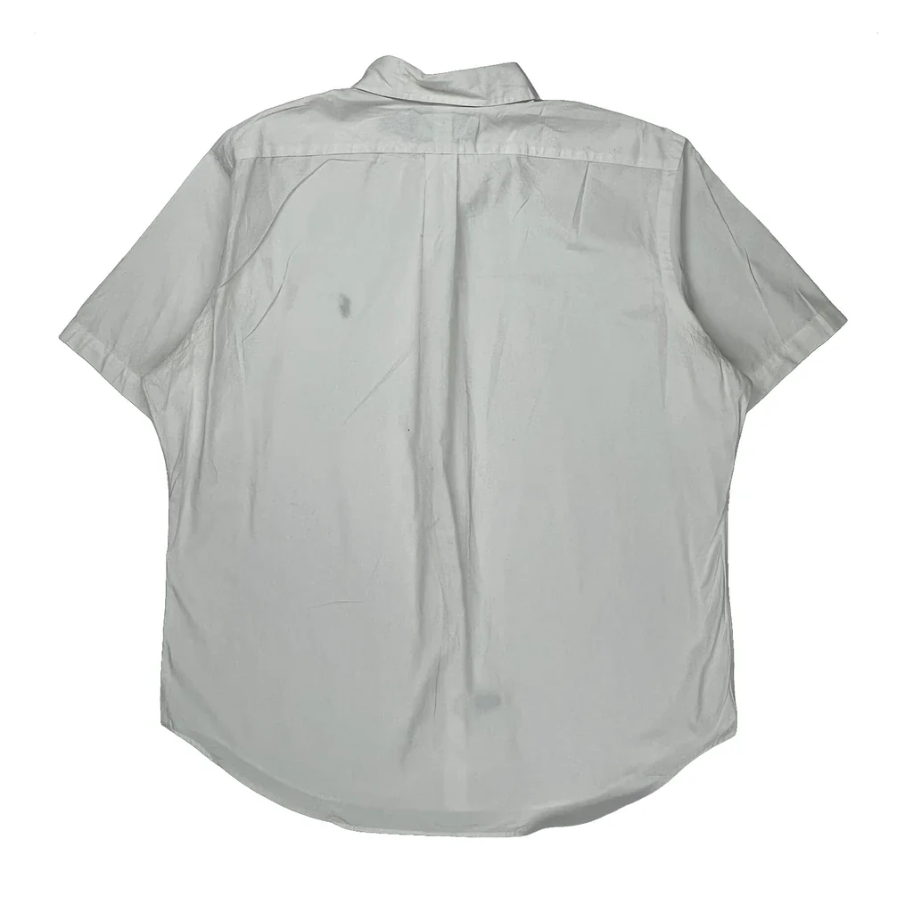 Ralph Lauren Short Sleeve Shirt - XL White Cotton - Image 2