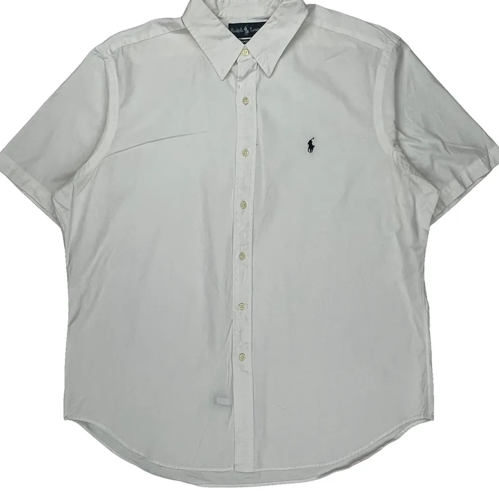 Ralph Lauren Short Sleeve Shirt - XL White Cotton - Image 5