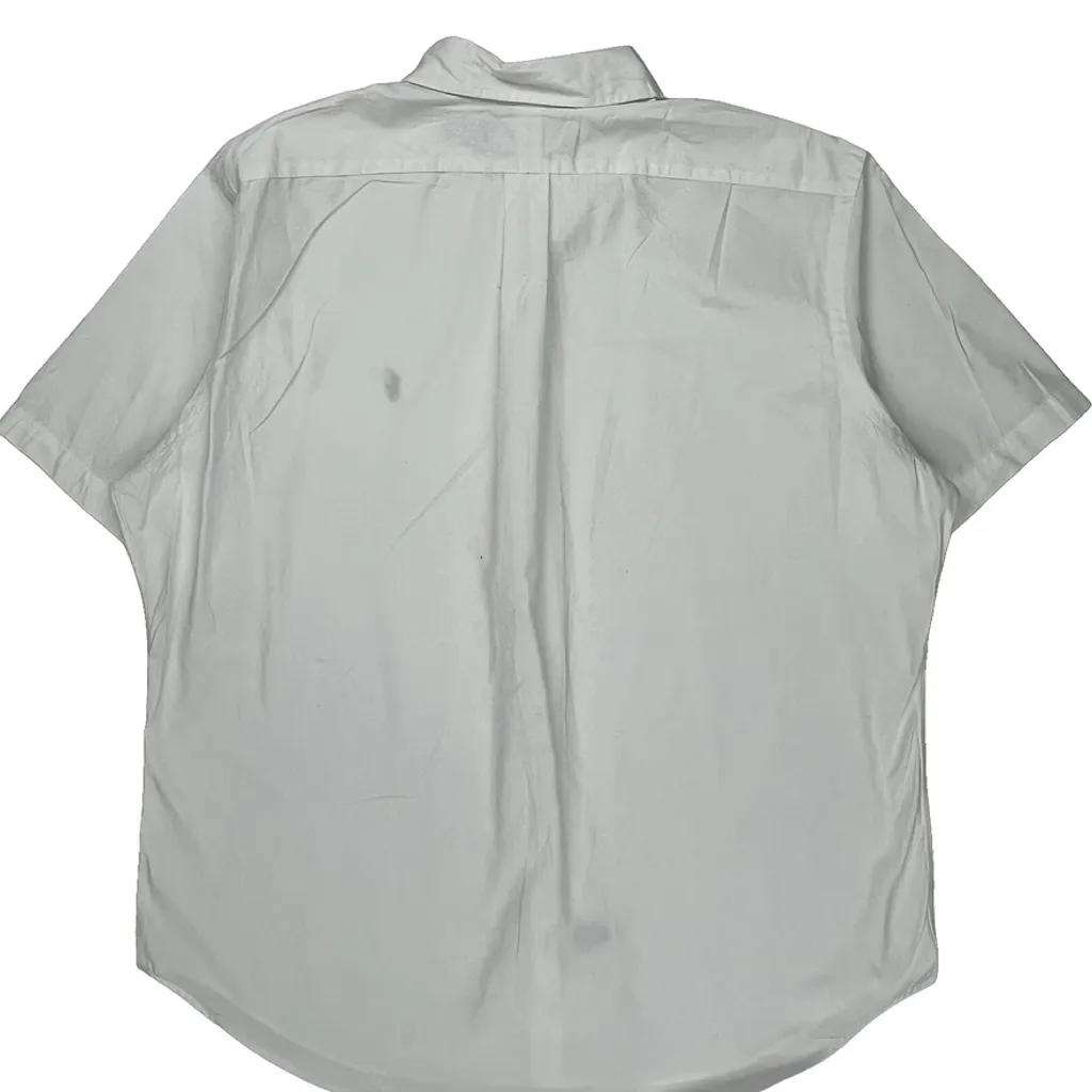 Ralph Lauren Short Sleeve Shirt - XL White Cotton - Image 7