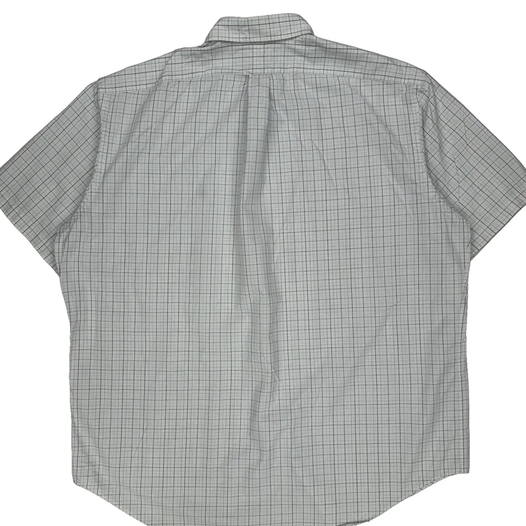 Ralph Lauren Checked Short Sleeve Shirt - 2XL White Cotton - Image 6