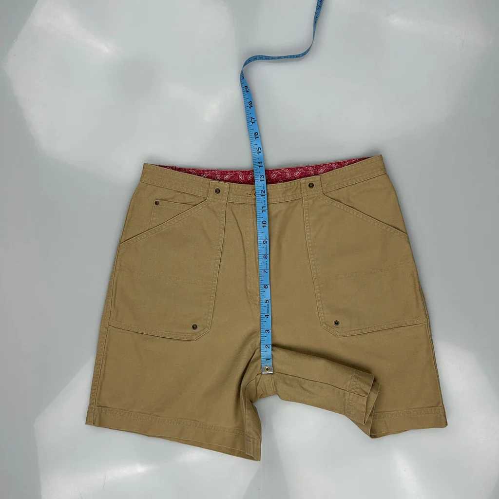 Ralph Lauren Fatigue Shorts - 32W UK 14 Khaki Cotton - Image 4