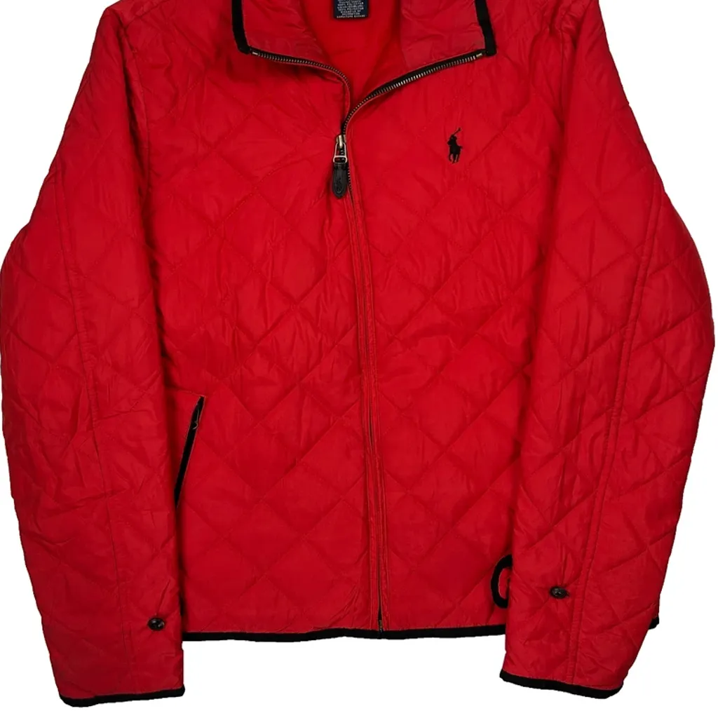 Ralph Lauren Sport Quilted Jacket - Large Red Polyester - Image 5