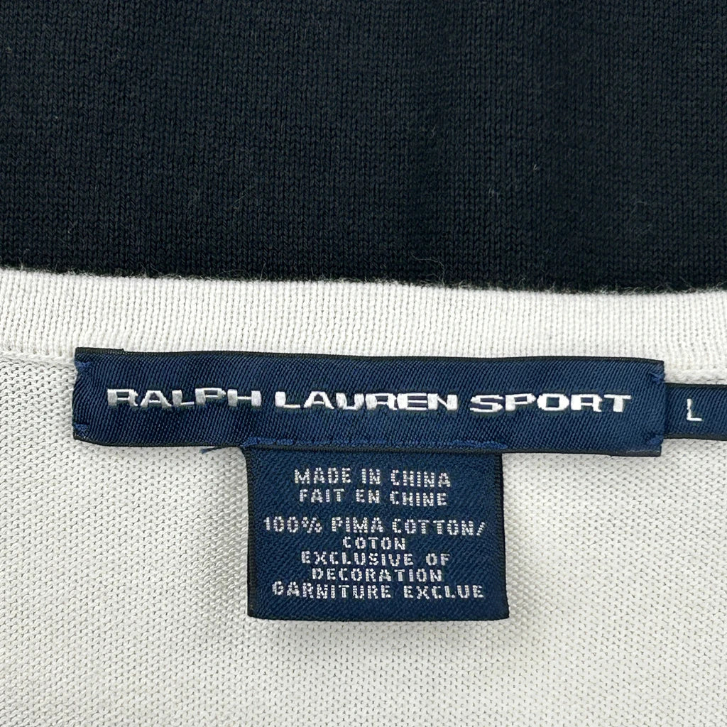 Ralph Lauren Sport Striped Jumper - Large Black & White Cotton - Image 3