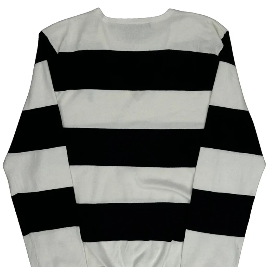 Ralph Lauren Sport Striped Jumper - Large Black & White Cotton - Image 7